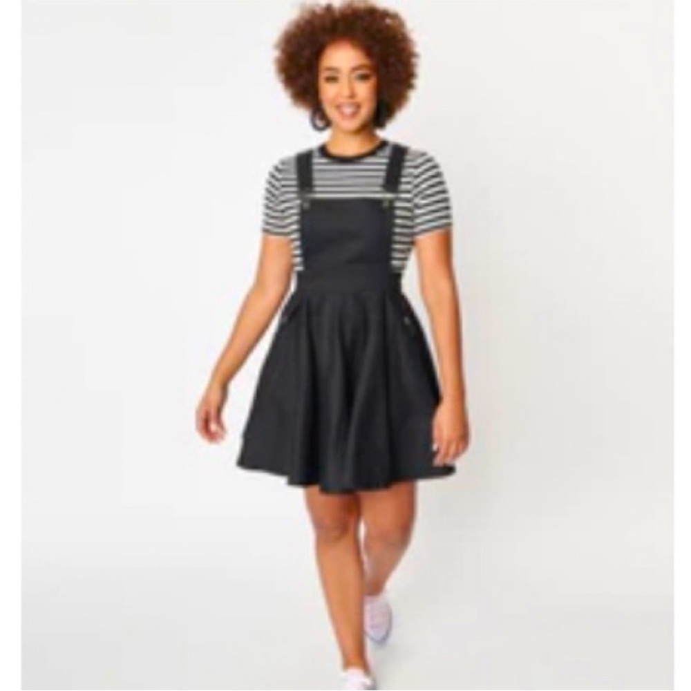 Unique Vintage Black Mini Dress